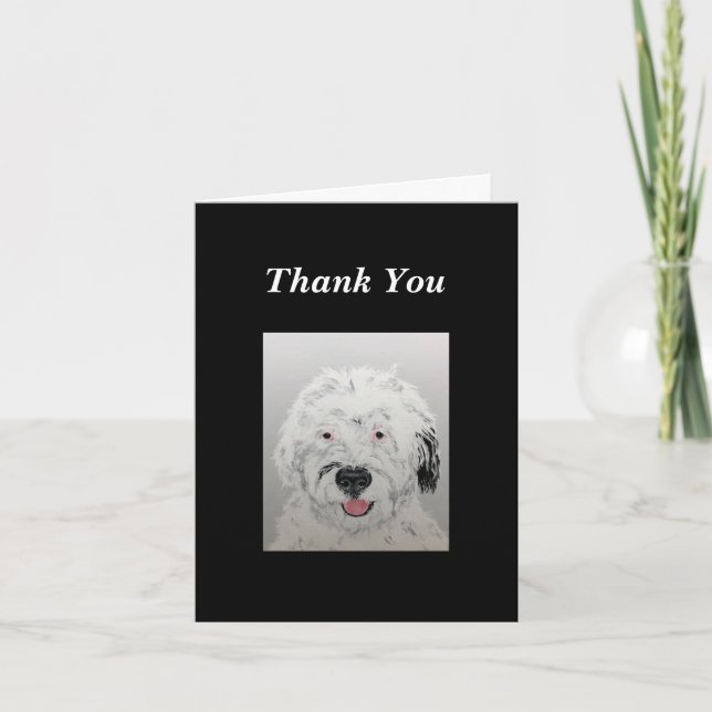 Doodle Dog Carte de remerciements (Devant)