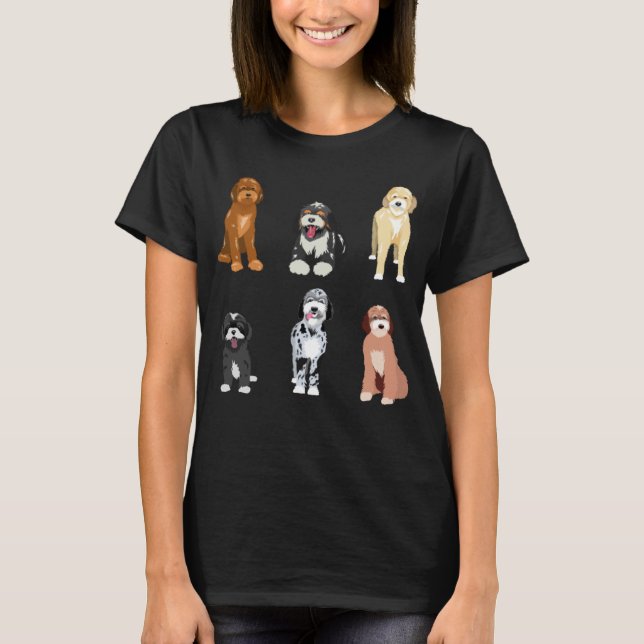 Doodle Dog  Cute Doodle Breeds T-Shirt (Front)