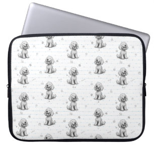 Doodle Dog Laptop Case