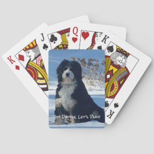 Doodle Dog Lover Funny Home Decor Playing Cards