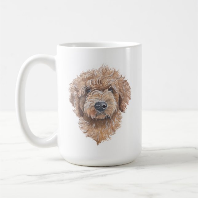 Doodle d'or - Mug classique, 15 oz (Gauche)