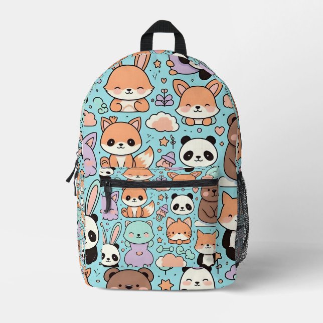 Doodle Dreamscape Printed Backpack (Front)