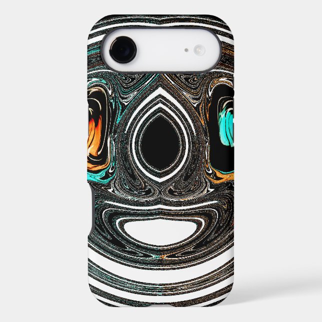 Doodle ethnique africain Zebra texturé Art Imprime (Verso)