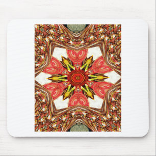 Doodle Floral Art Print Mouse Pad