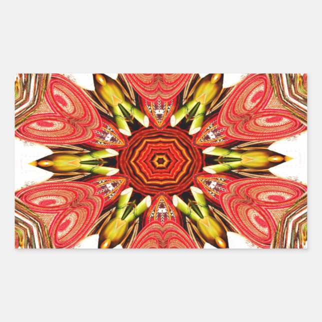 Doodle Floral Art Print Sticker (Front)