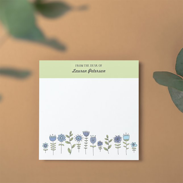 Doodle Flowers Notepad Template (Creator Uploaded)