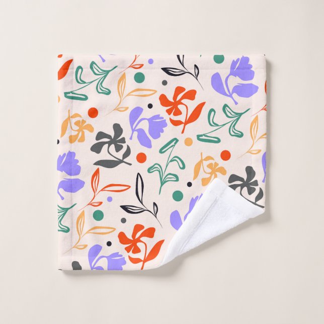 Doodle Garden Bath Towel Set (Wash Cloth)