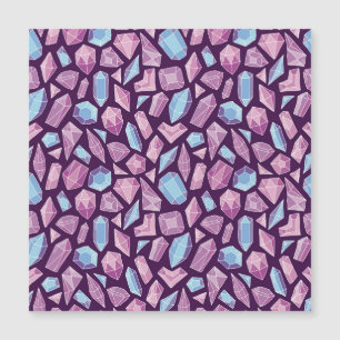 Doodle gems, vintage seamless background.