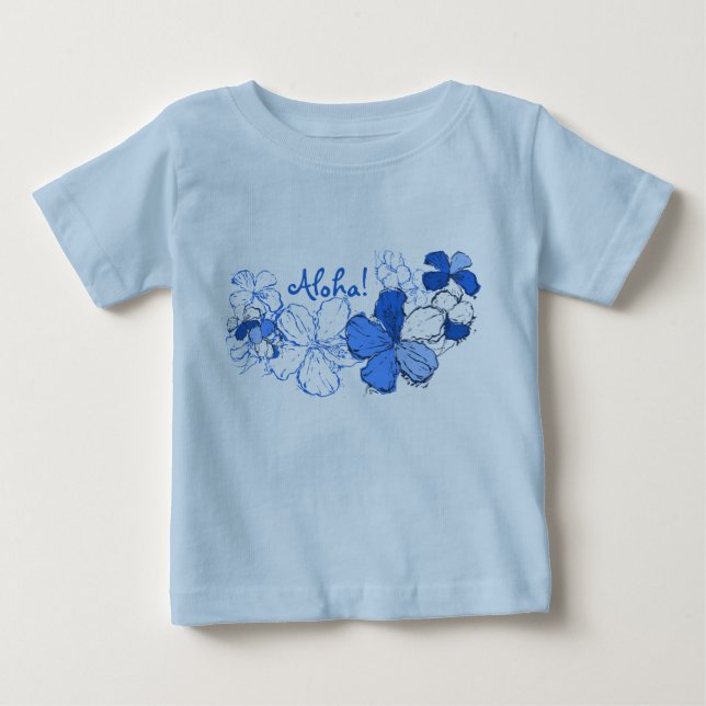 Doodle Hibiscus Infant Tee (Front)