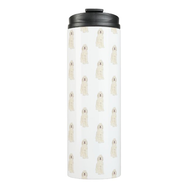 Doodle III (Cream White) Thermal Tumbler (Front)