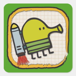 Doodle Jump Icon Square Sticker