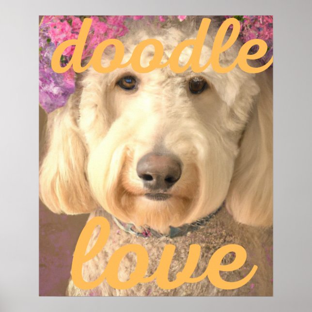 Doodle love dog  poster (Front)