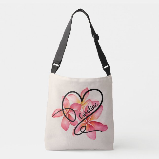 Doodle Love Heart & Flowers Tote (Front)