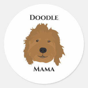 Doodle Mama Classic Round Sticker