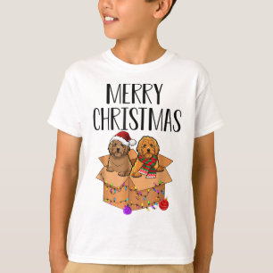 Doodle Merry Christmas Xmas Doodle Christmas Dog  T-Shirt