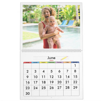 Doodle mignon & Friendly Baby Wall Calendrier 2024