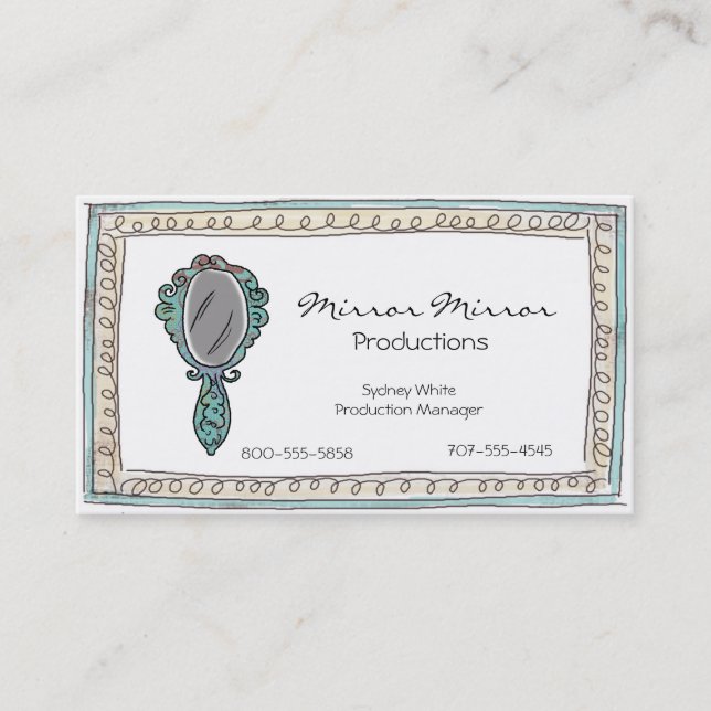 Doodle Mirror Business Cards (Front)