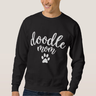 Doodle Mom Dog Paw - Goldendoodle Gift Sweatshirt