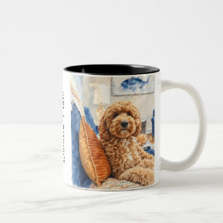 Doodle Mom Golden Doodle Two-Tone Coffee Mug
