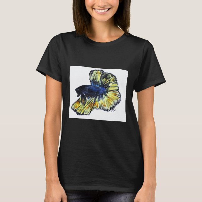 Doodle No 34 Betta Fish T-Shirt (Front)
