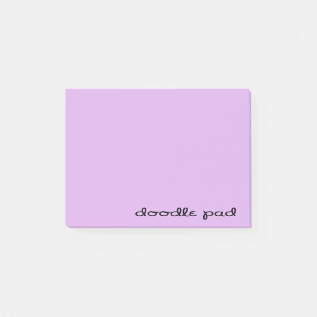 Doodle Pad Purple Post-it Notes (Front)
