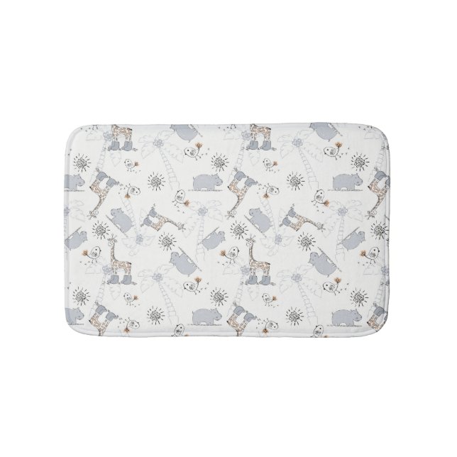 doodle pattern 2 bath mat (Front)