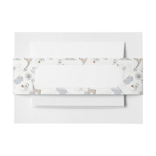 doodle pattern 2 invitation belly band