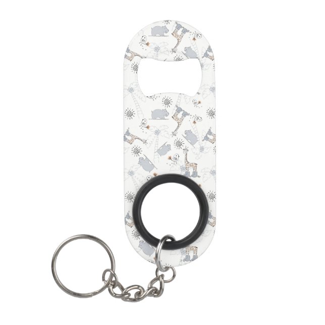 doodle pattern 2 mini bottle opener (Front)