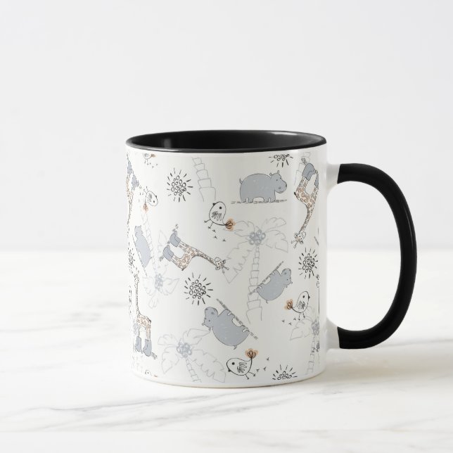 doodle pattern 2 mug (Right)