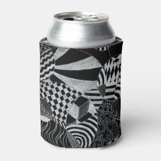 Doodle Pattern Can Cooler
