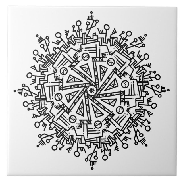Doodle pattern tile (Front)