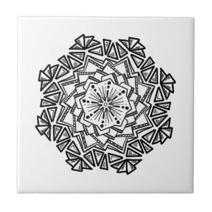 Doodle pattern tile