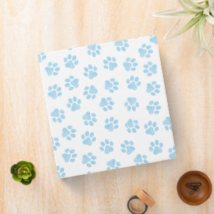 Doodle Paws, Dog Paws, Baby Blue Paws Binder