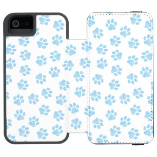 Doodle Paws, Dog Paws, Baby Blue Paws Incipio Watson™ iPhone 5 Wallet Case