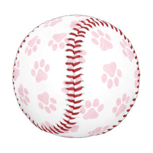 Doodle Paws, Dog Paws, Baby Pink Paws Baseball