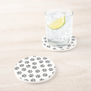 Doodle Paws, Dog Paws, Black Paws Coaster