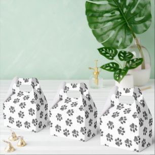 Doodle Paws, Dog Paws, Black Paws Favor Box