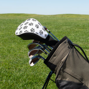 Doodle Paws, Dog Paws, Black Paws Golf Head Cover