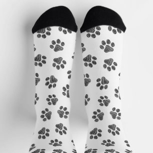 Doodle Paws, Dog Paws, Black Paws Socks
