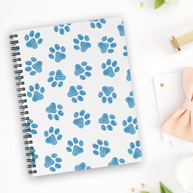 Doodle Paws, Dog Paws, Blue Paws Notebook (Creator Uploaded)