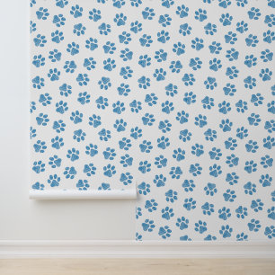 Doodle Paws, Dog Paws, Blue Paws Wallpaper