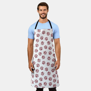 Doodle Paws, Dog Paws, Burgundy Paws Apron