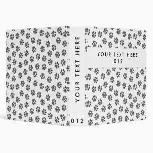 Doodle Paws, Dog Paws, Cat Paws, Black Paws Binder