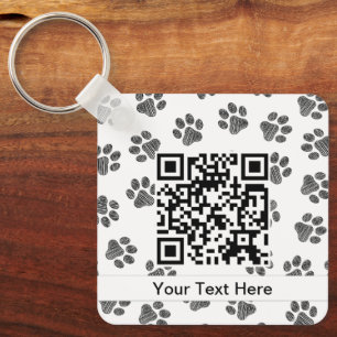 Doodle Paws, Dog Paws, Cat Paws, Black Paws Keychain