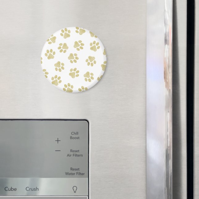 Doodle Paws, Dog Paws, Gold Paws Magnet (In Situ (Fridge))