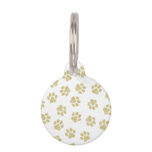 Doodle Paws, Dog Paws, Gold Paws Pet Tag