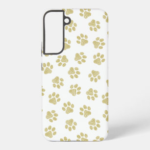 Doodle Paws, Dog Paws, Gold Paws Samsung Galaxy Case
