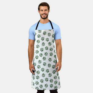 Doodle Paws, Dog Paws, Green Paws Apron
