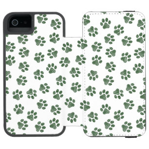 Doodle Paws, Dog Paws, Green Paws Incipio Watson™ iPhone 5 Wallet Case