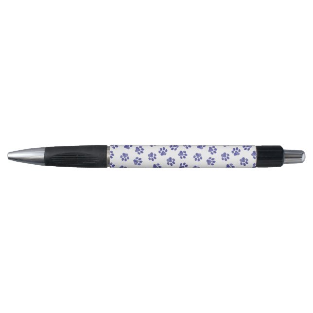 Doodle Paws, Dog Paws, Navy Blue Paws Pen (Front)